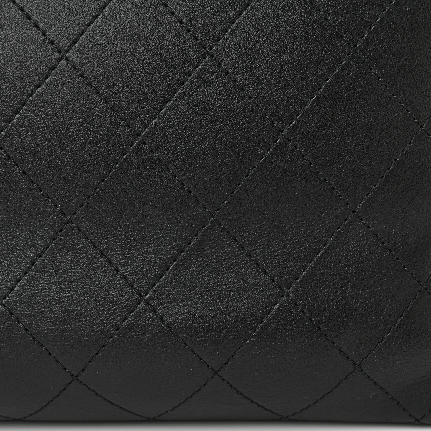 Chanel Calfskin Large Serial Shopper Tote Black 15 of 16