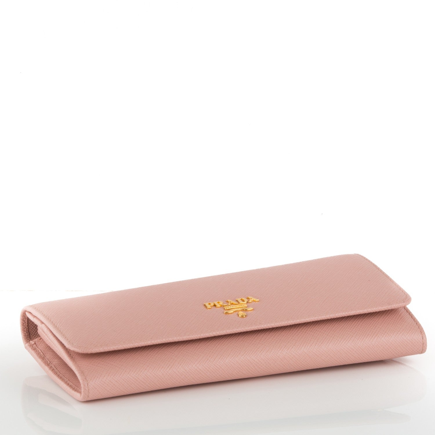 Prada Saffiano Metal Continental Flap Wallet Orchidea 4 of 8