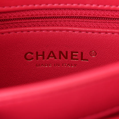 Chanel Lambskin Quilted Small Trendy CC Dual Handle Bag Dark Pink 6 of 16