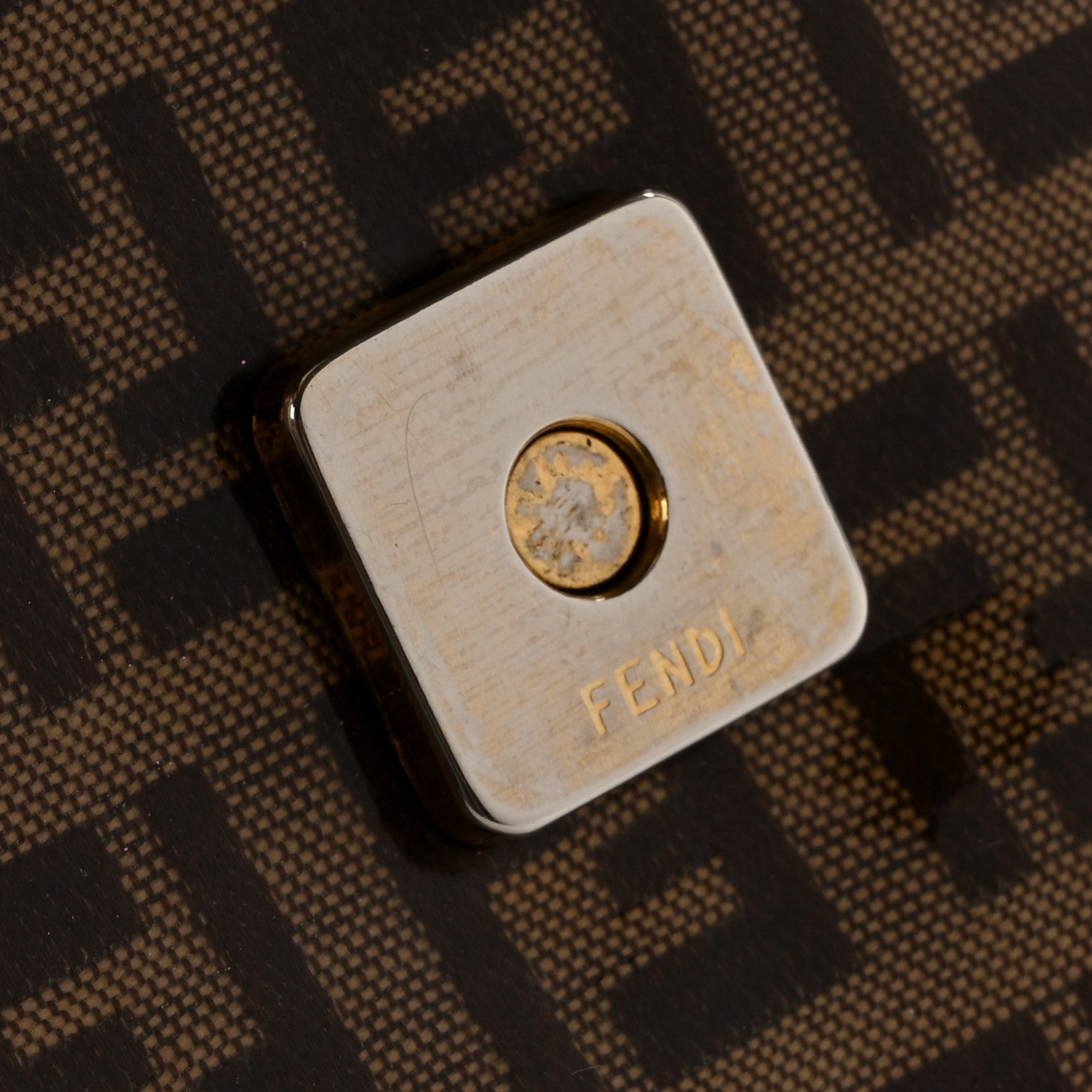 Fendi Vinyl Zucchino Baguette Tobacco 8 of 14