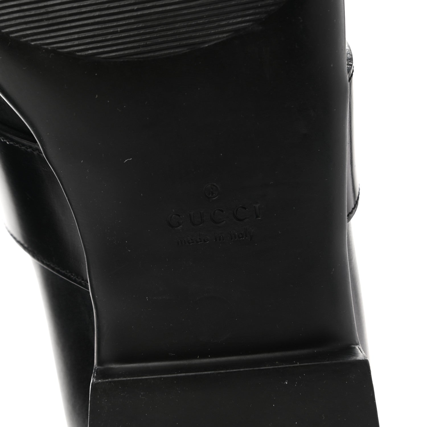 Gucci Calfskin Interlocking G Mens Loafers 9.5 Black 6 of 8