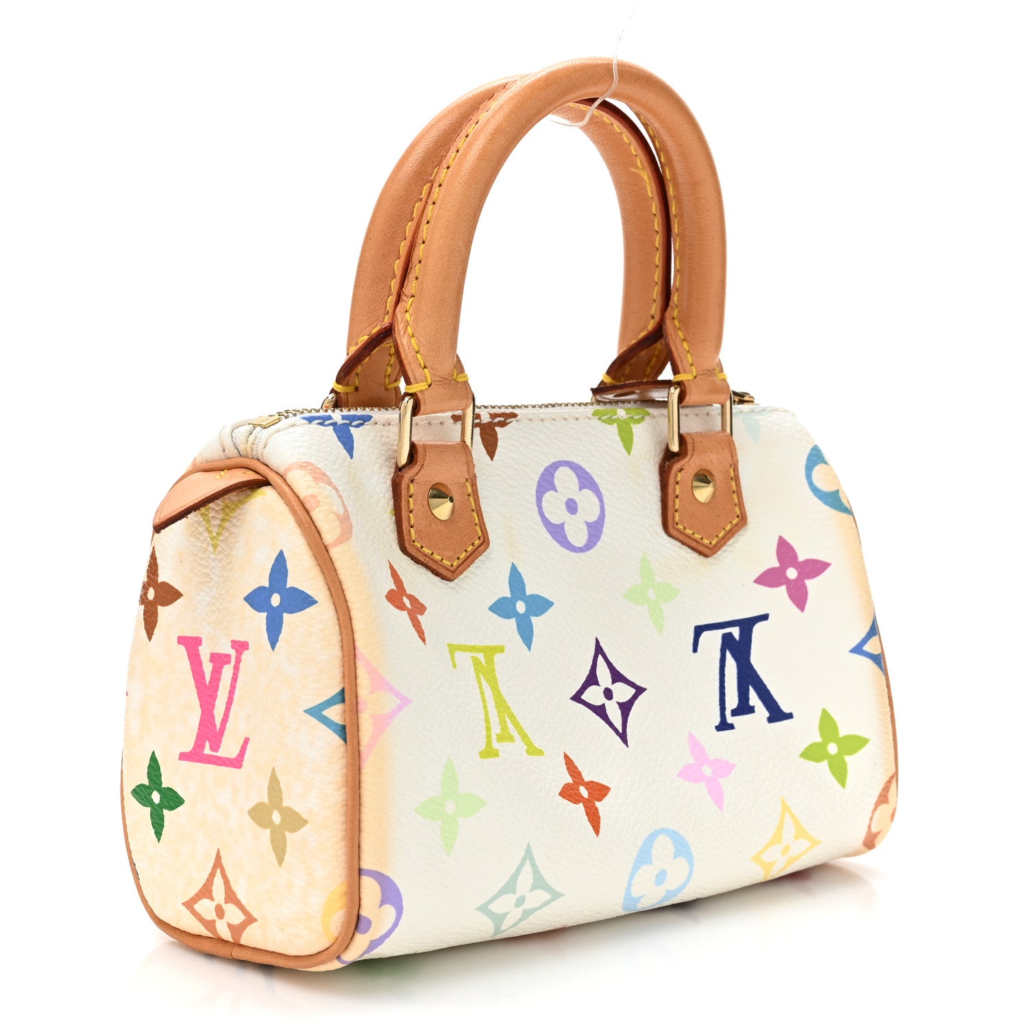 Louis Vuitton Monogram Multicolor Mini Sac HL Speedy White 4 of 11