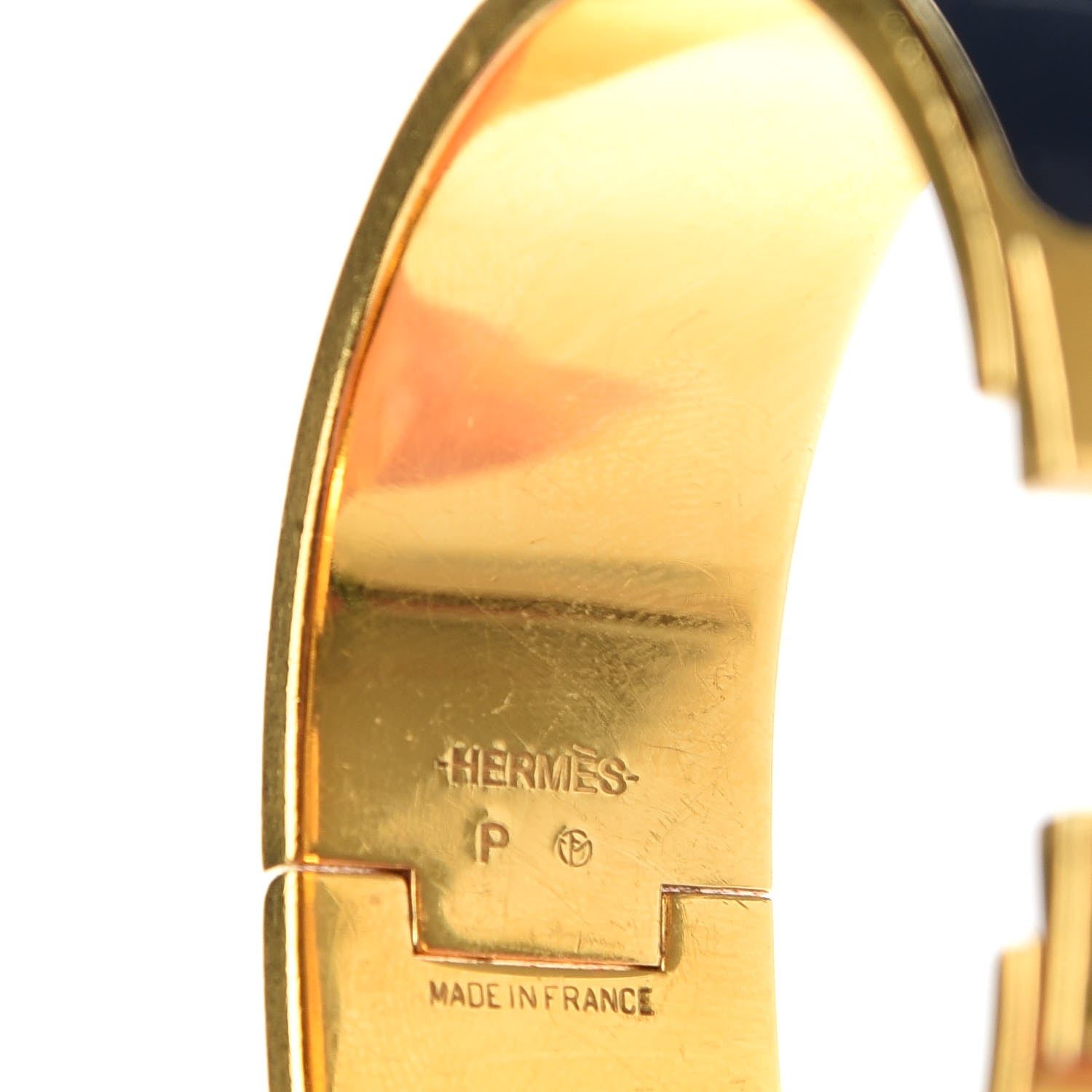 Hermes Enamel Wide Clic Clac H Bracelet PM Bleu Nuit 4 of 6