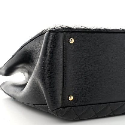 Chanel Caviar Quilted XL Grand Shopping Tote GST Black 8 of 10