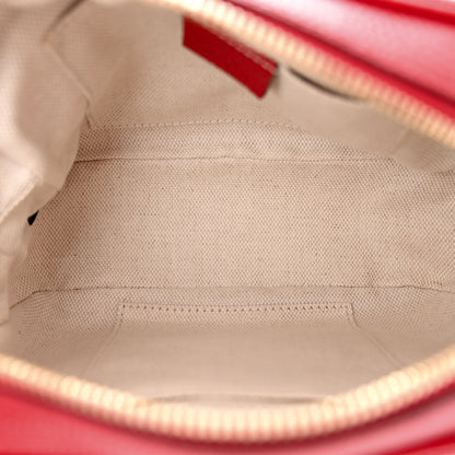 Gucci Pebbled Calfskin Small Soho Disco Bag Vibrant Red 5 of 13