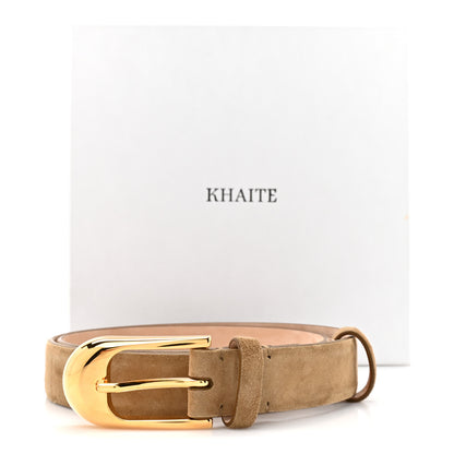 Khaite Suede Dome Belt 70 28 Mud 7 of 7
