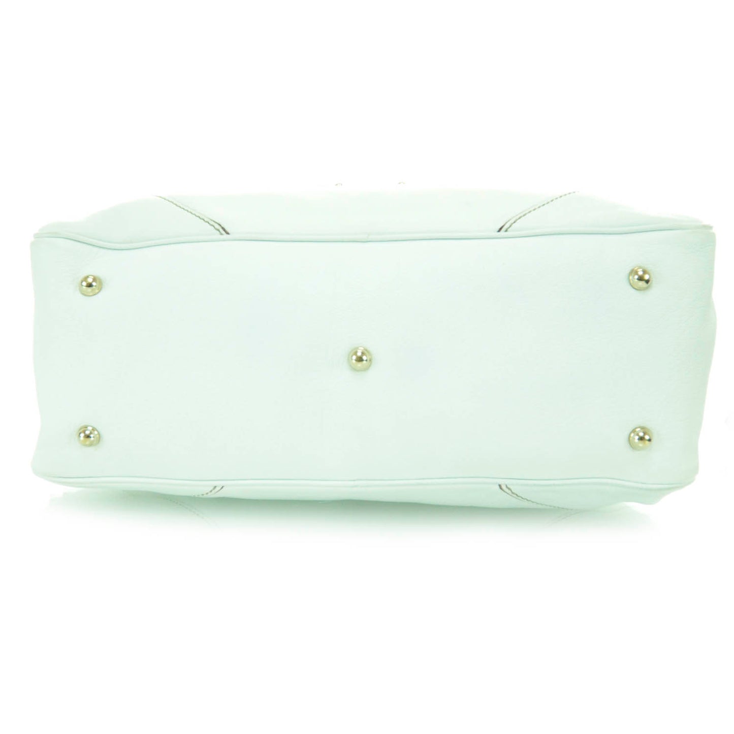 Leather Capri Large Bowler White