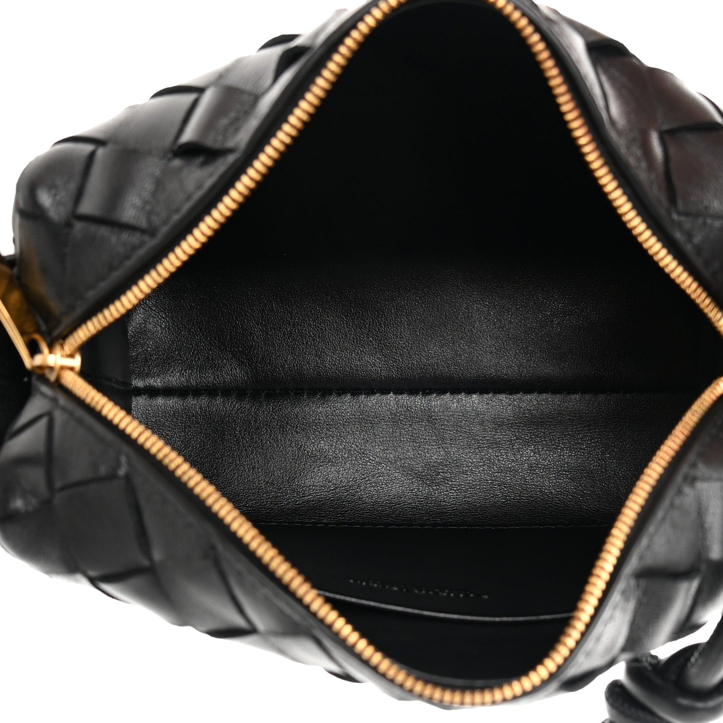 Nappa Intrecciato Mini Loop Camera Bag Black