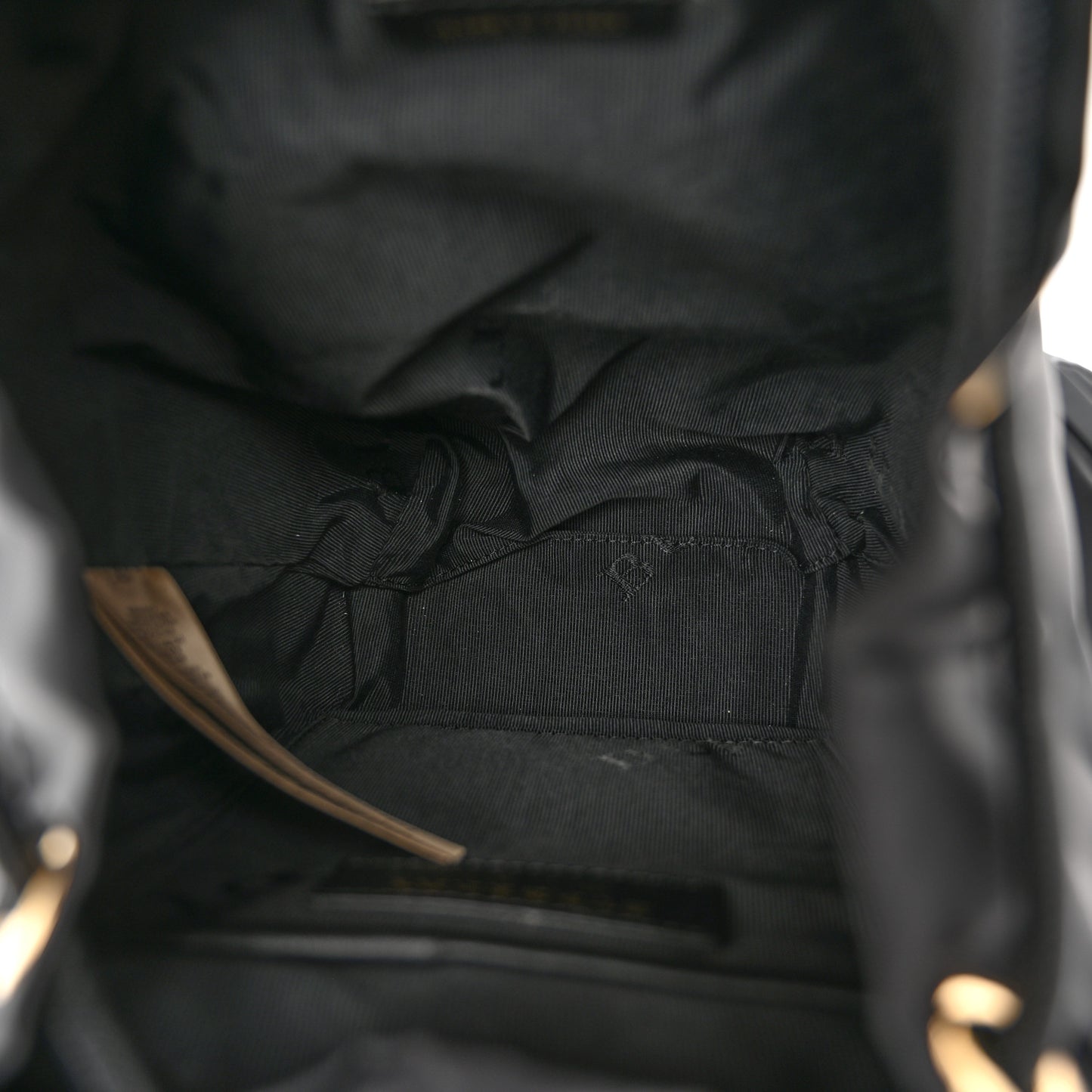 Nylon Small Rucksack Backpack Black