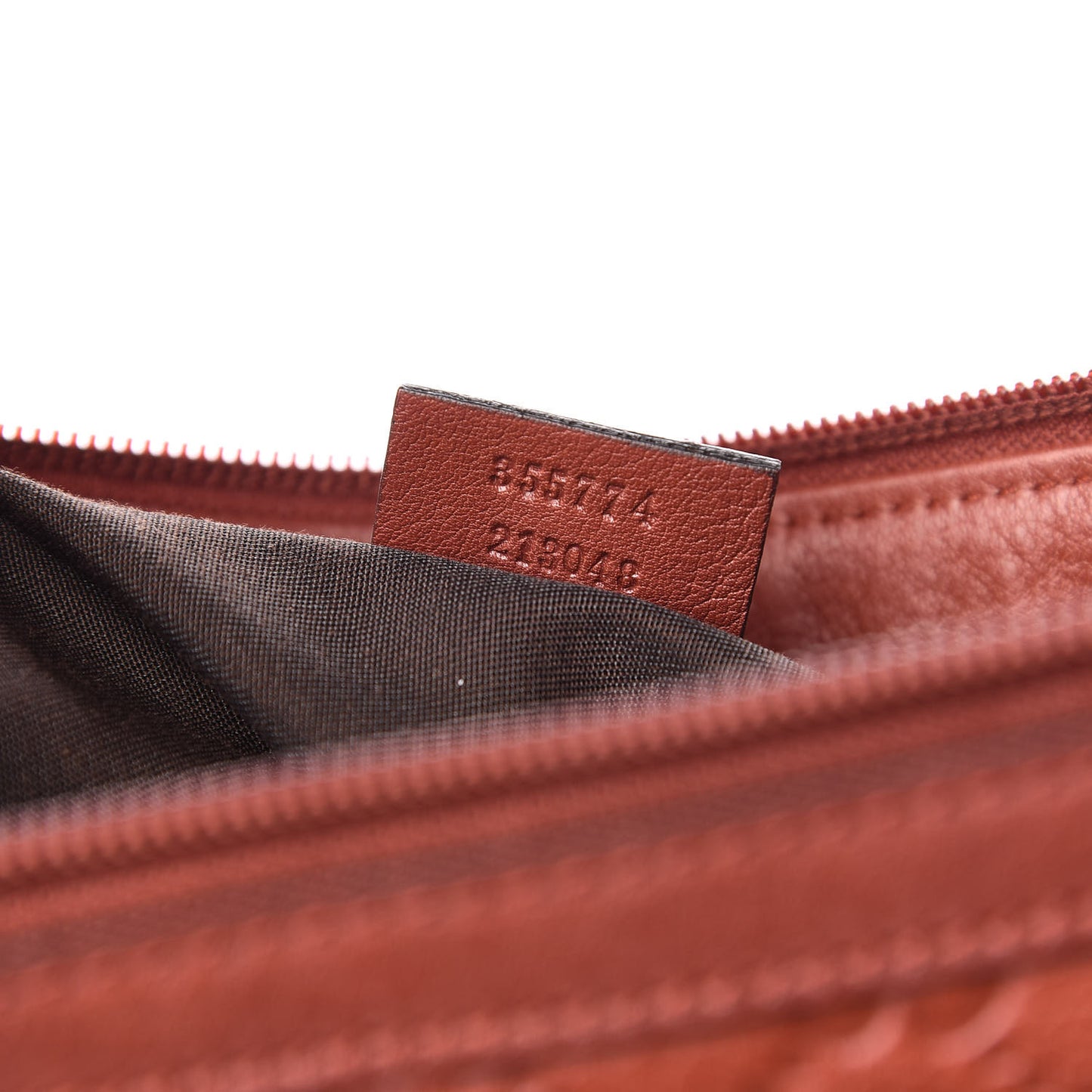 Guccissima Large Bamboo D-Ring Hobo Burgundy