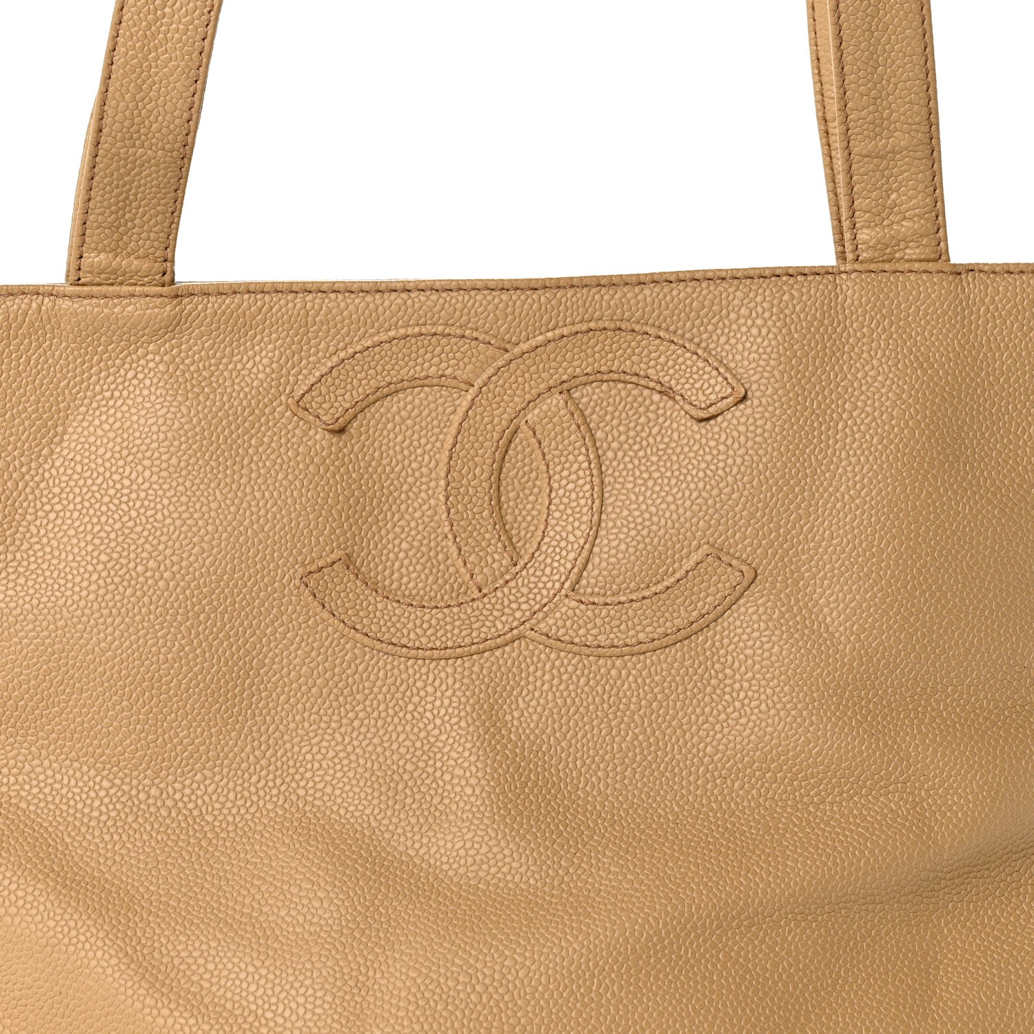 Chanel Caviar Timeless CC Tote Beige 8 of 12