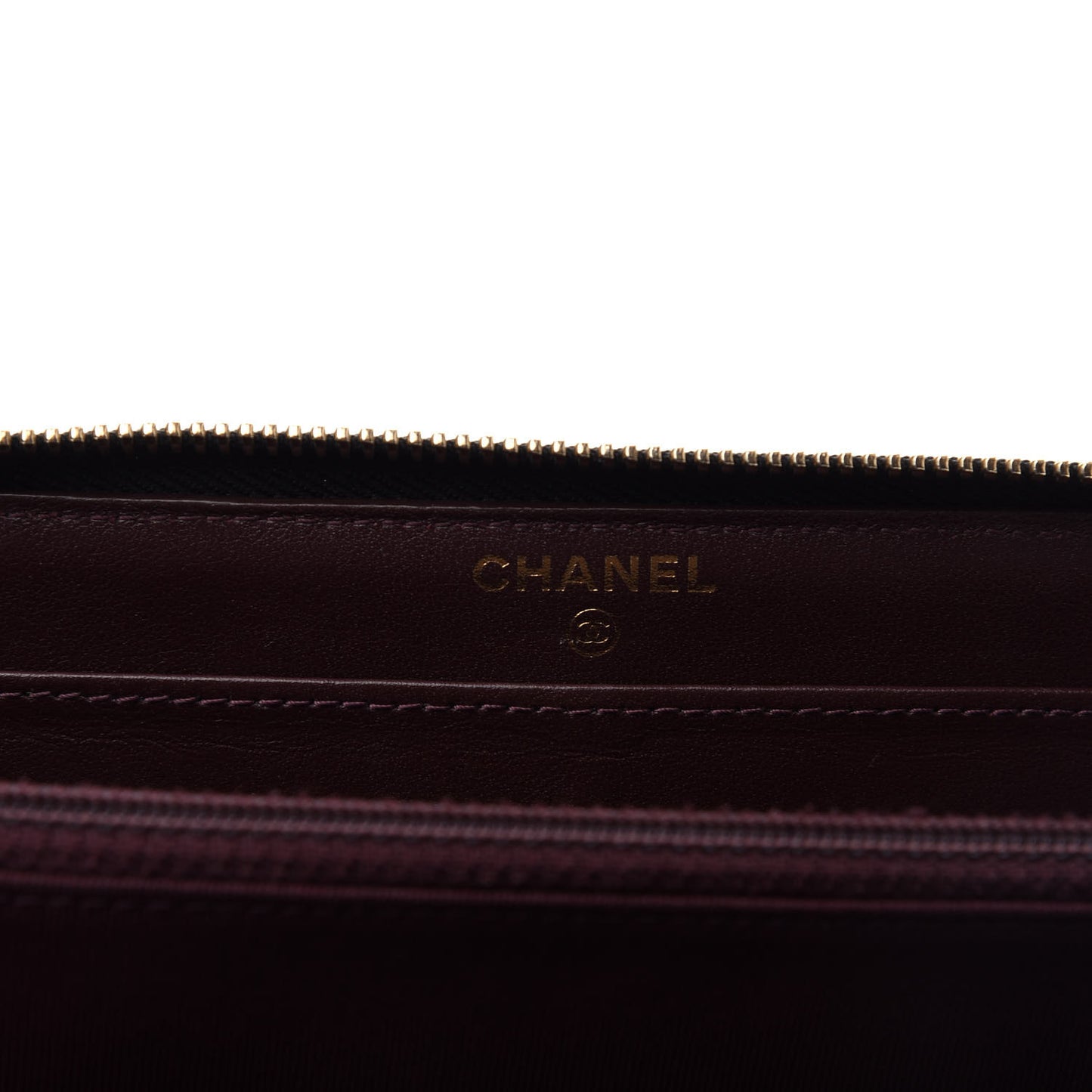 Caviar Quilted Large Gusset Zip Around Wallet Black