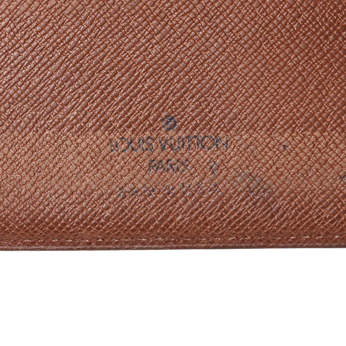Monogram Simple Checkbook Holder Wallet