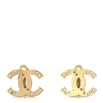 Chanel Star CC Clip On Earrings Gold 1 of 4