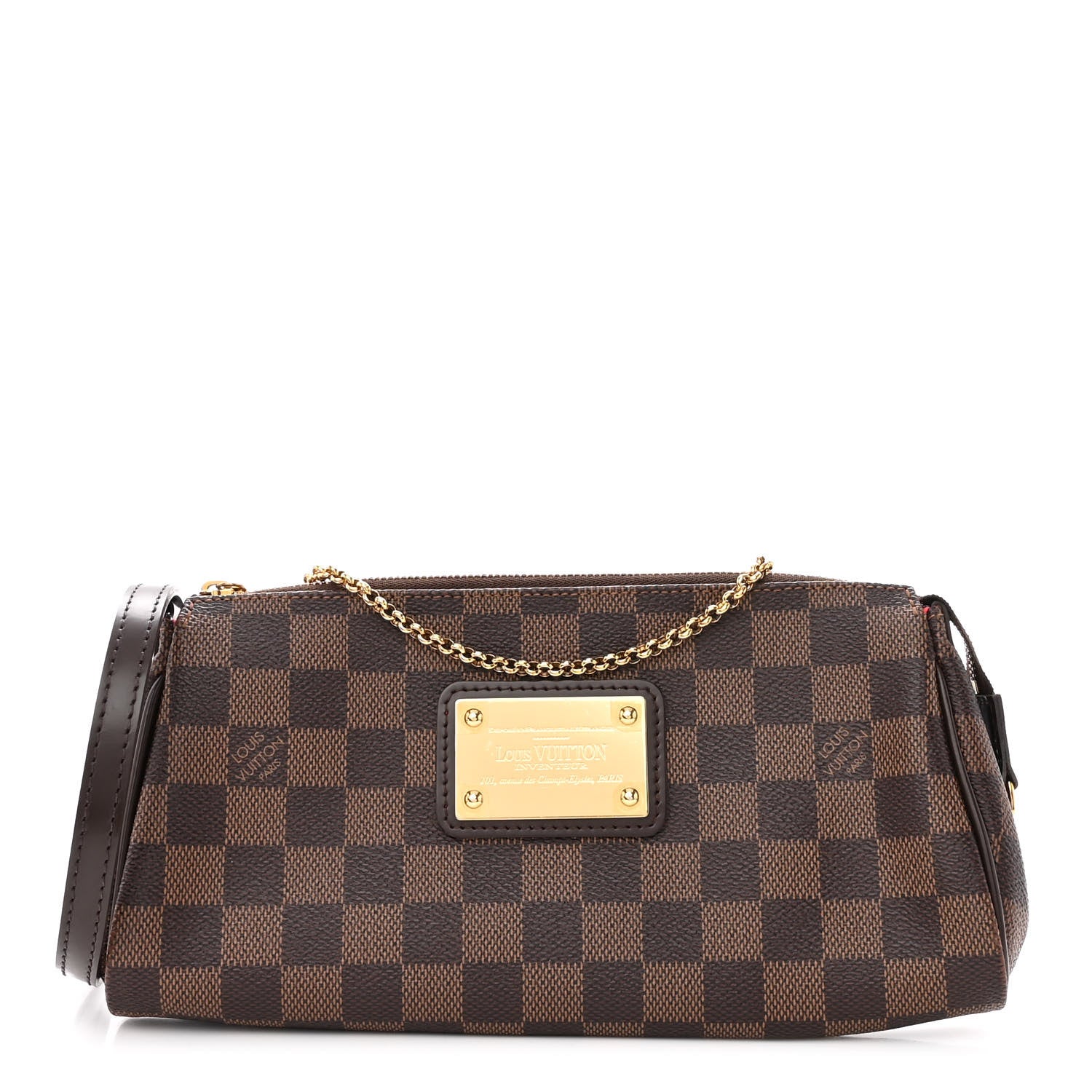 Louis Vuitton Damier Ebene Eva Clutch 1 of 11