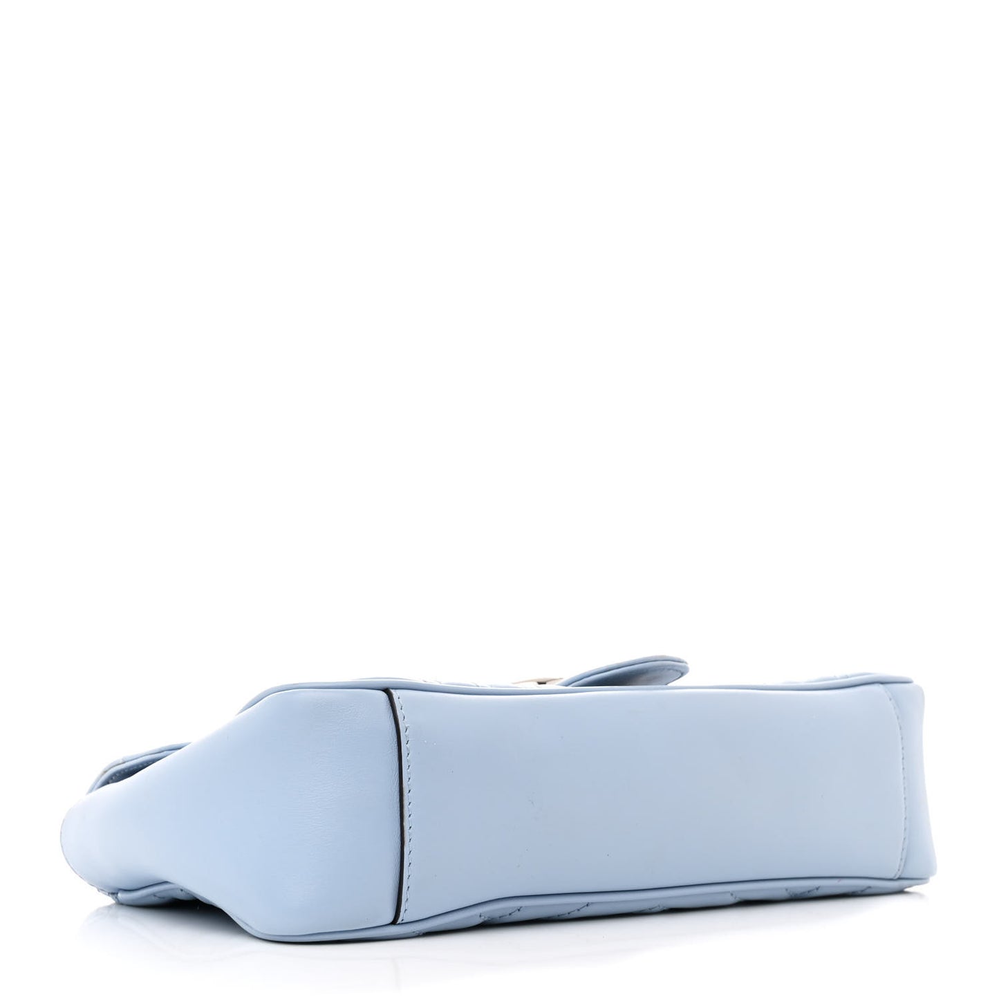 Calfskin Matelasse GG Marmont Shoulder Bag Porcelain Light Blue