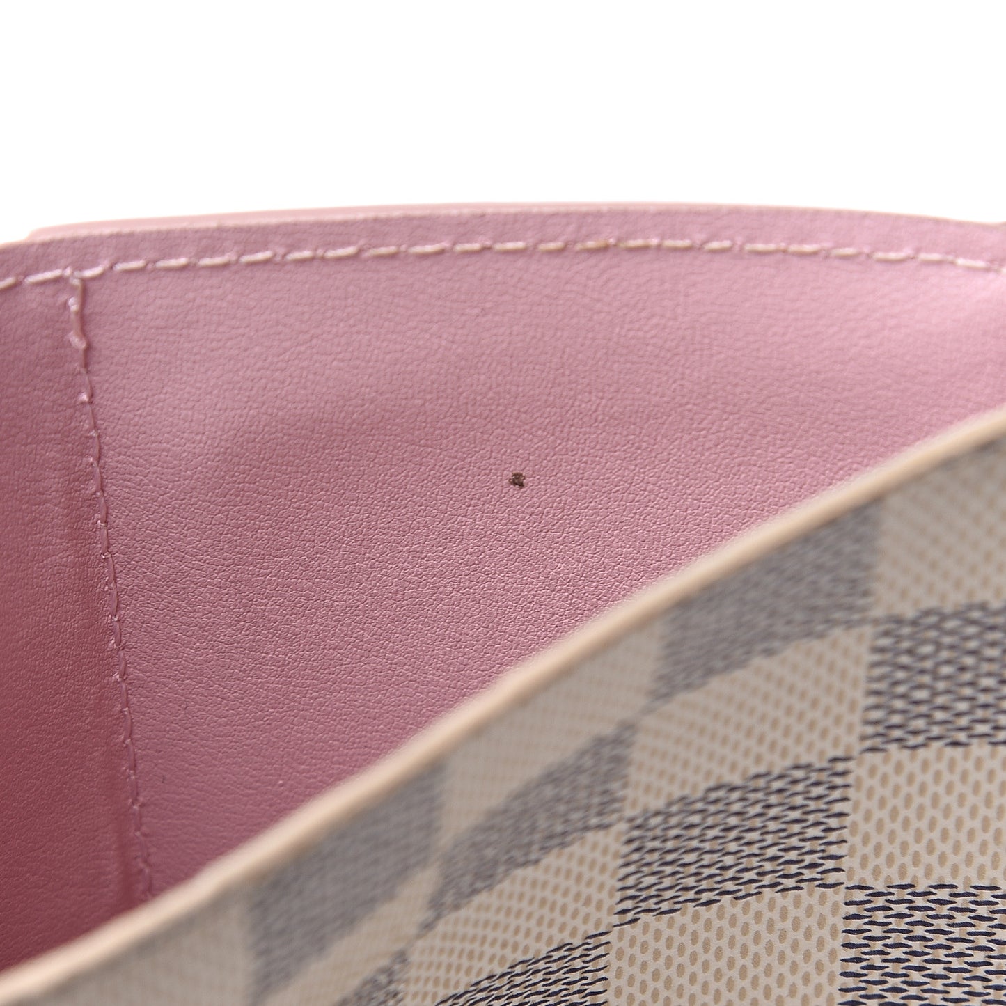 Damier Azur Victorine Wallet Rose Ballerine