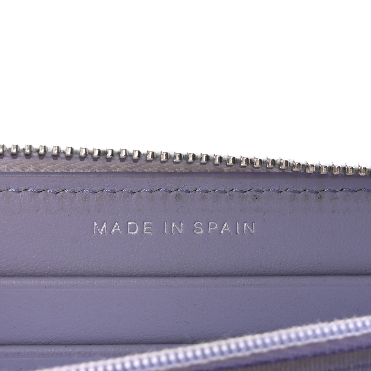 Caviar Quilted Medium Zip Around Wallet Light Purple