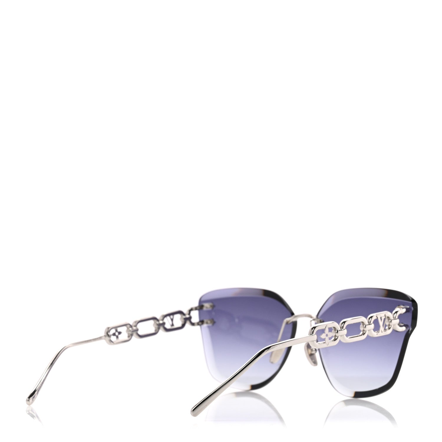 Louis Vuitton Metal LV Jewel Sunglasses Z2142U Silver Grey 4 of 6