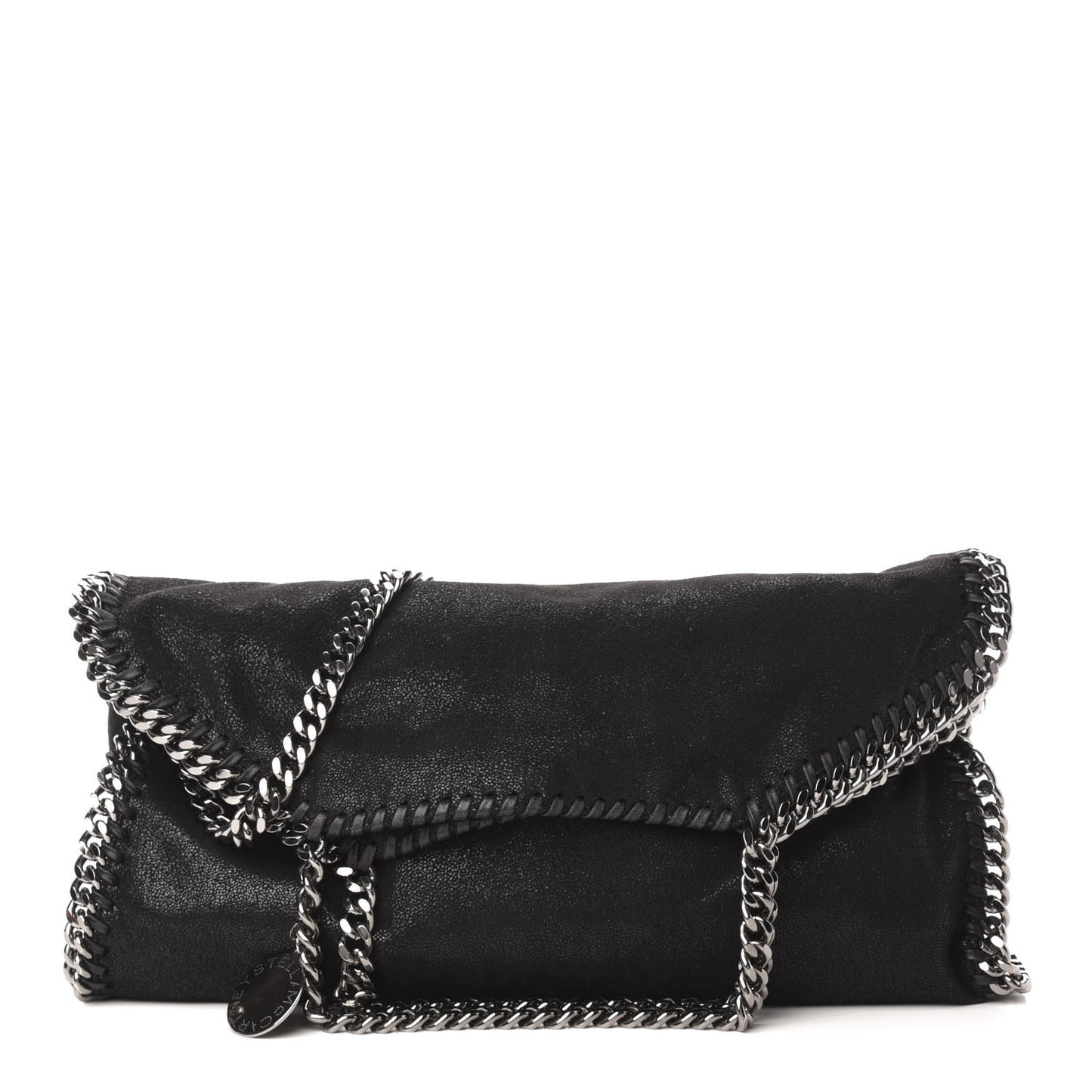 Shaggy Deer Falabella Fold Over Tote Black