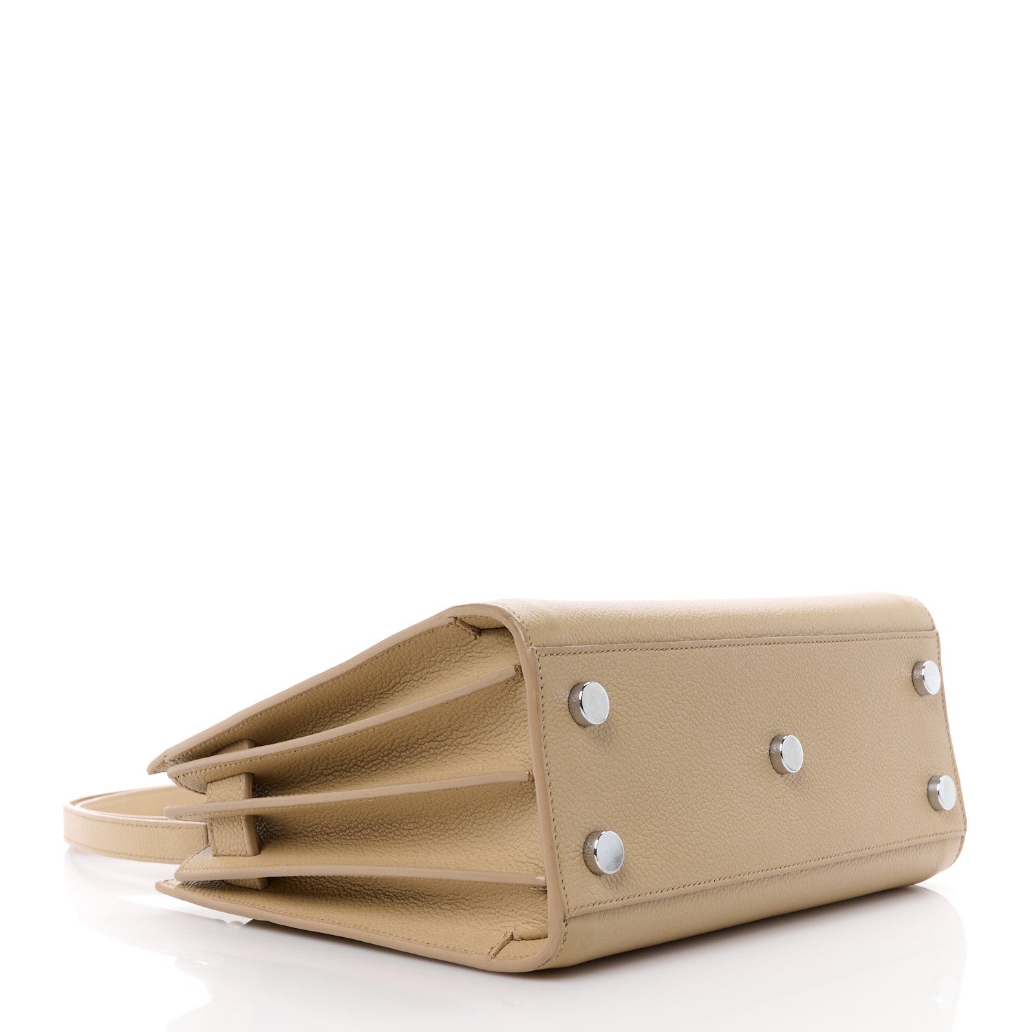 Saint Laurent Grained Calfskin Nano Sac De Jour Dark Beige 4 of 10