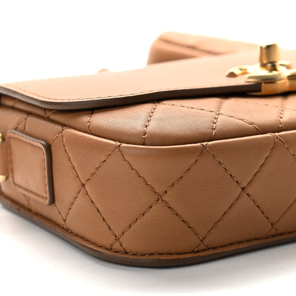 Chanel Calfskin Quilted Multi Pouching Flap And Coin Purse Beige 9 of 12