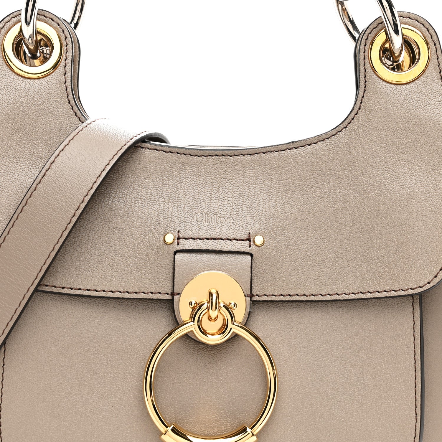Chloe Calfskin Medium Tess Hobo Motty Grey 7 of 9