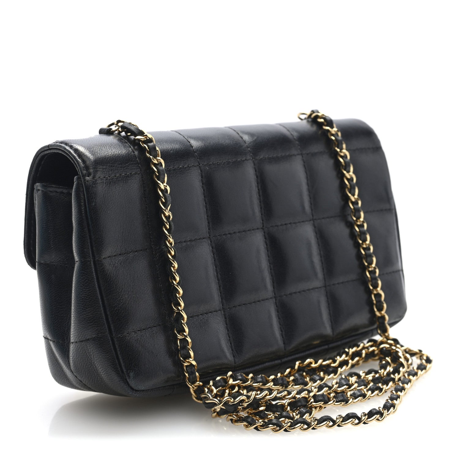 Chanel Lambskin Quilted Mini Chocolate Bar Flap Black 3 of 9