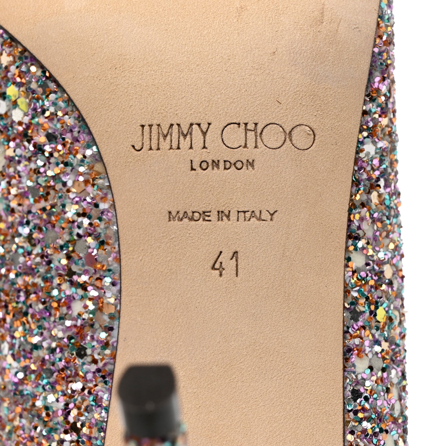 Jimmy Choo Glitter Fabric Love 85 Pumps 41 Mochi 7 of 8