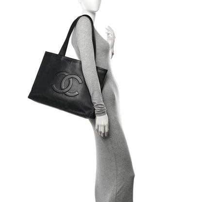 Chanel Caviar CC Shopper Tote Black 2 of 14