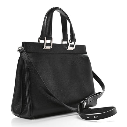 Gucci Grainy Calfskin Small Zumi Top Handle Bag Black 3 of 10