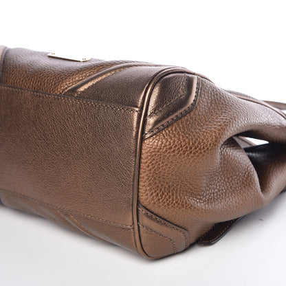 Burberry Grainy Calfskin Small Canterbury Tote Antique Gold 10 of 11