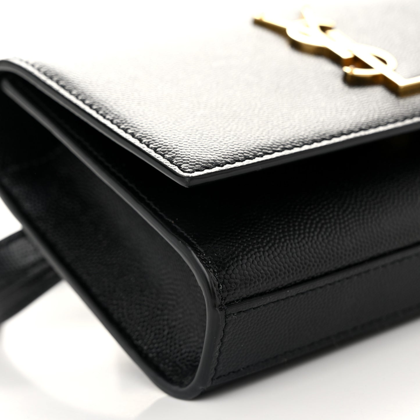 Grain De Poudre Monogram Kate Belt Bag Black