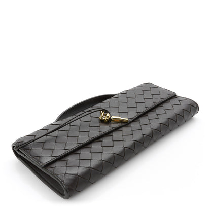 Bottega Veneta Nappa Intrecciato Long Andiamo Top Handle Clutch Fondant 4 of 8