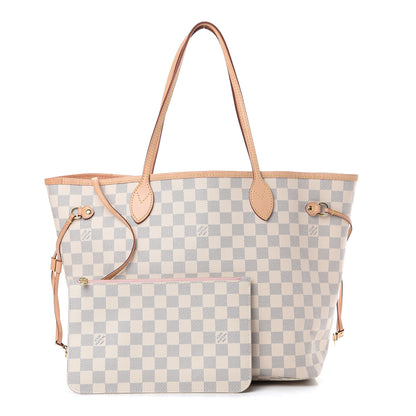 Louis Vuitton Damier Azur Neo Neverfull MM Rose Ballerine 1 of 12