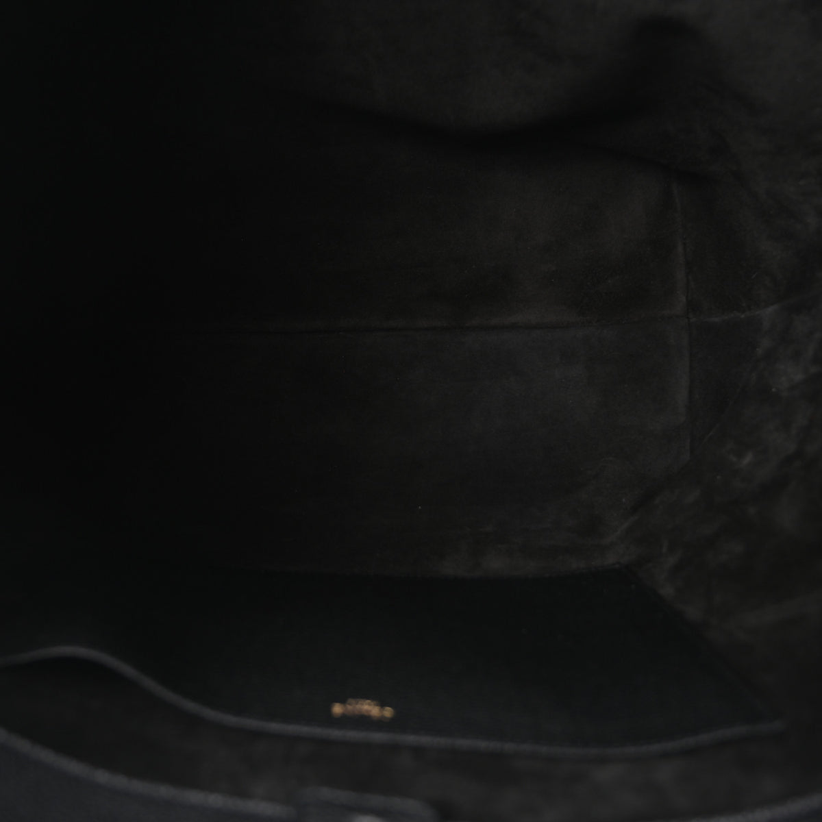Grained Calfskin Triomphe Medium Cabas Anais Black