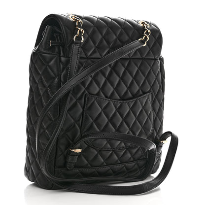 Chanel Lambskin Quilted Large Urban Spirit Backpack Black 3 of 12