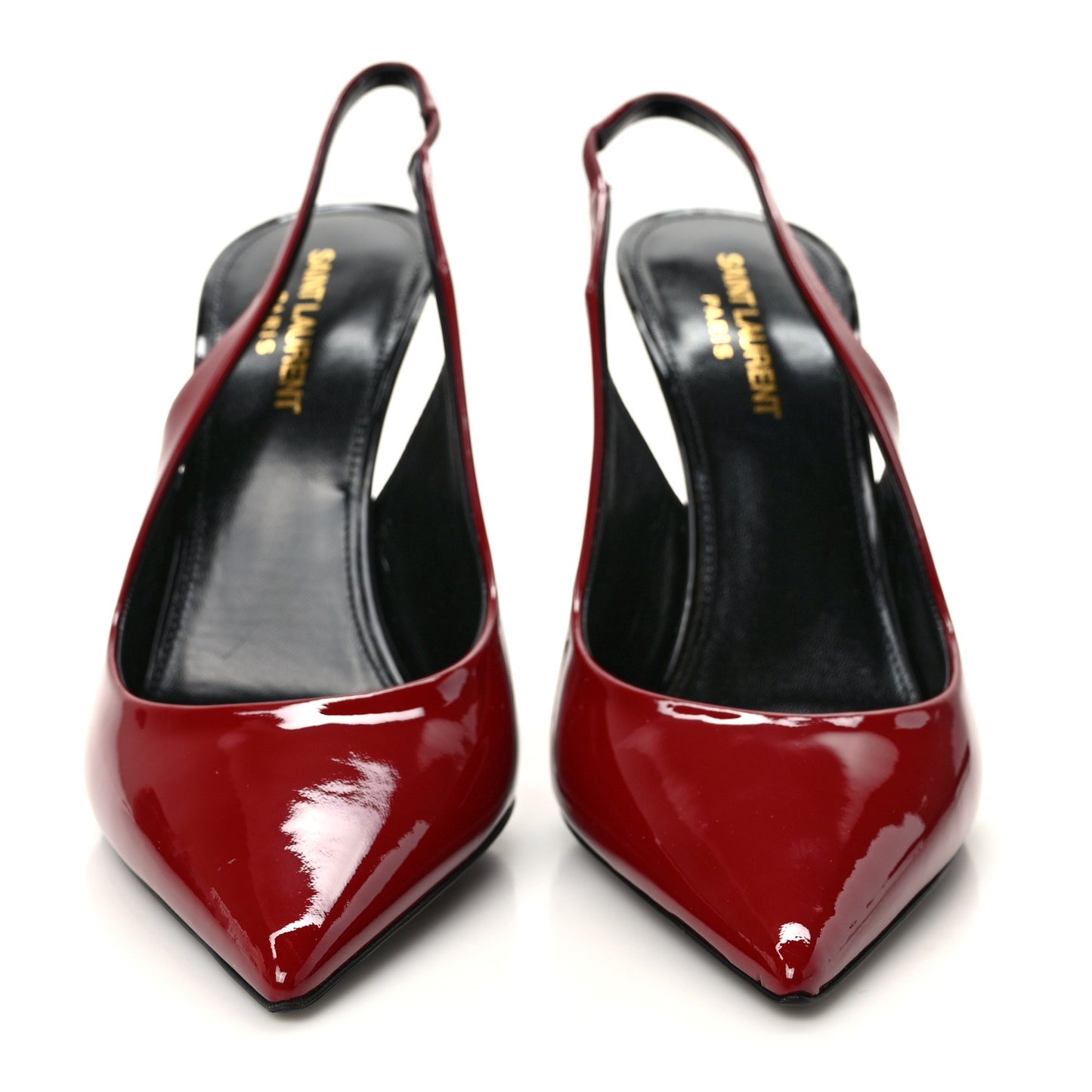 Patent Calfskin Zoe 105 Slingback Pump 39 Red