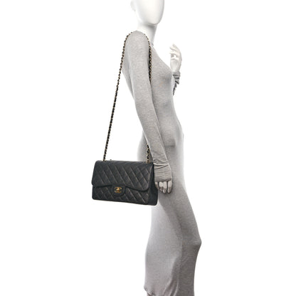 Chanel Caviar Quilted Jumbo Double Flap Black 3 of 11