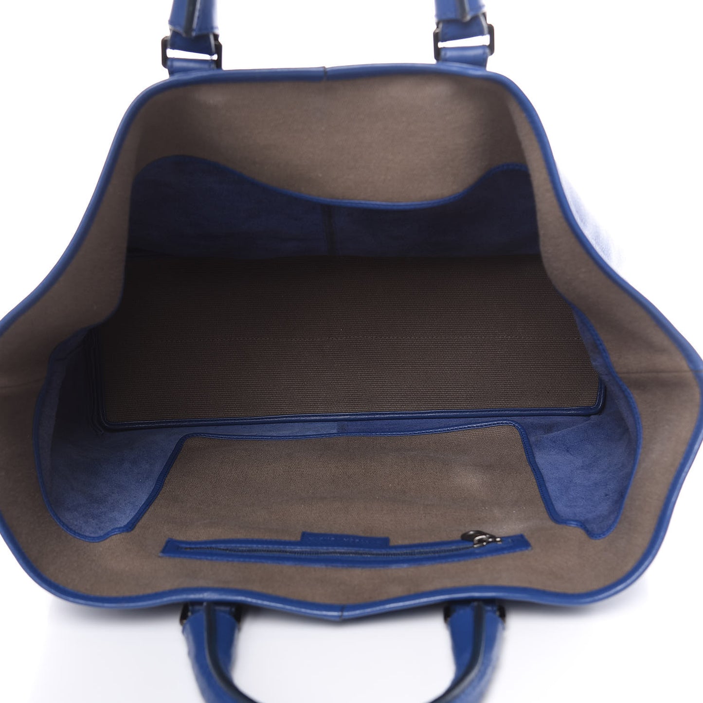 Cervo Deerskin Shopping Tote Cobalt