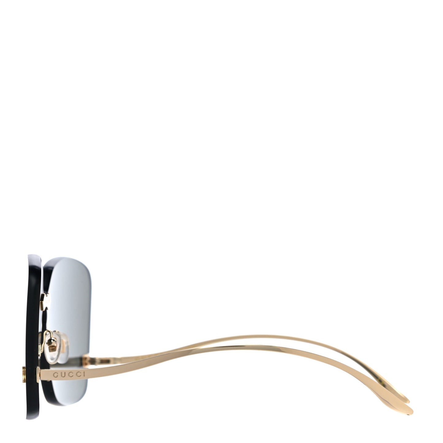 Metal Rimless Sunglasses GG0352S Gold