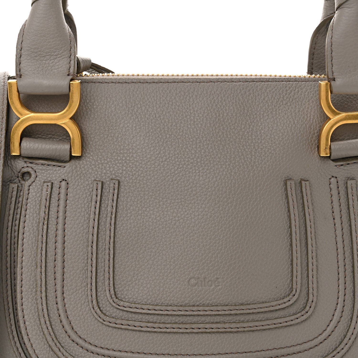 Chloe Calfskin Small Marcie Satchel Cashmere Grey 7 of 11