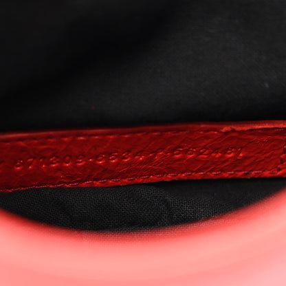 Balenciaga Agneau Arena Le Cagole Shoulder Bag XS Tomato Red 9 of 14
