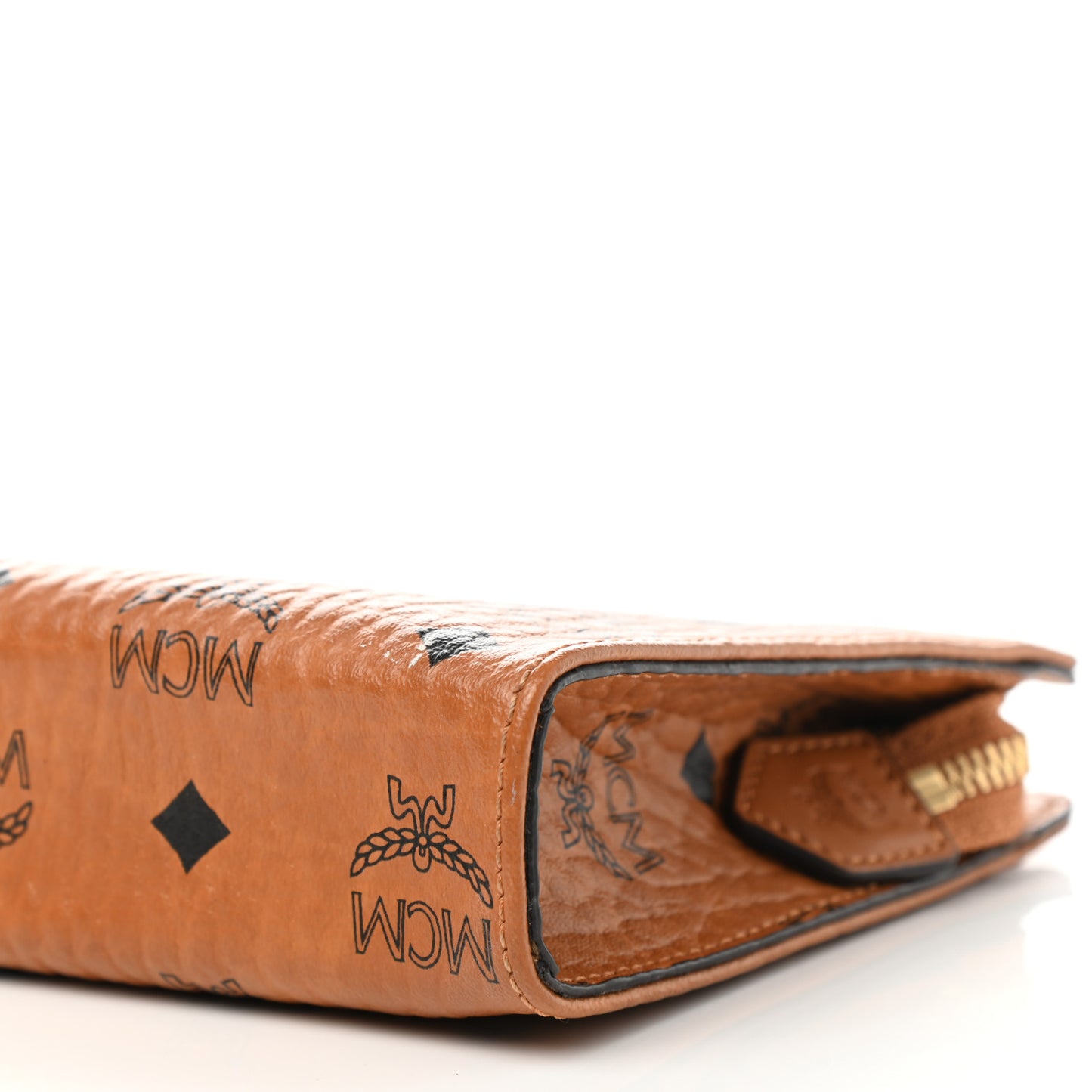 Visetos Small Zip Pouch Cognac