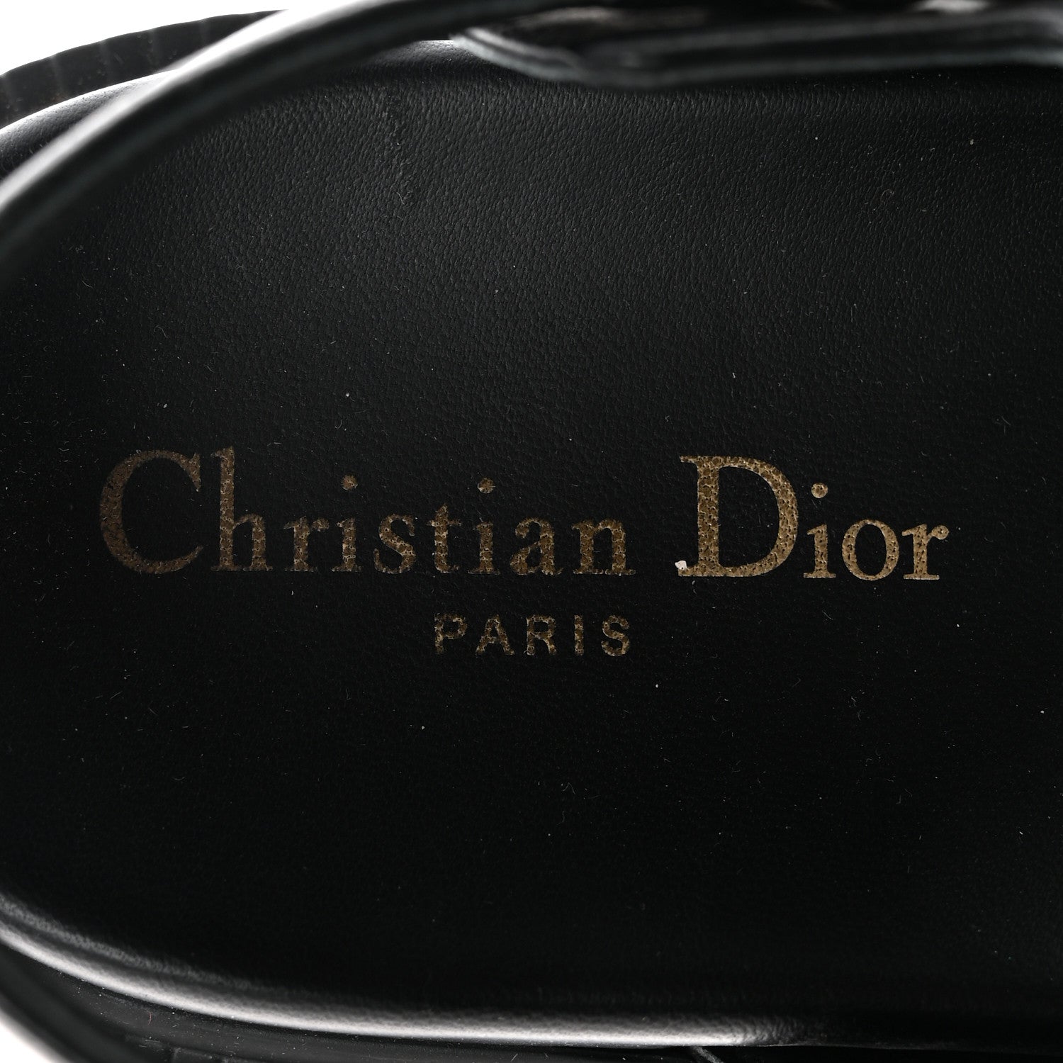 Christian Dior Lambskin Dioract 10mm Slide Sandals 39.5 Black 7 of 10