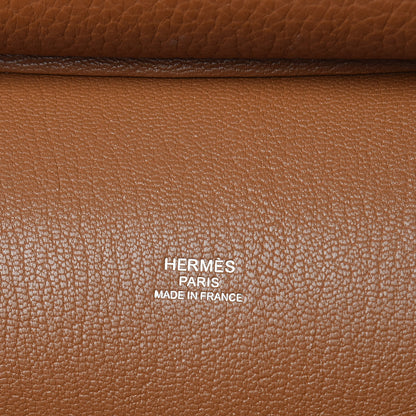 Hermes Taurillon Clemence Jypsiere 28 Gold 6 of 11