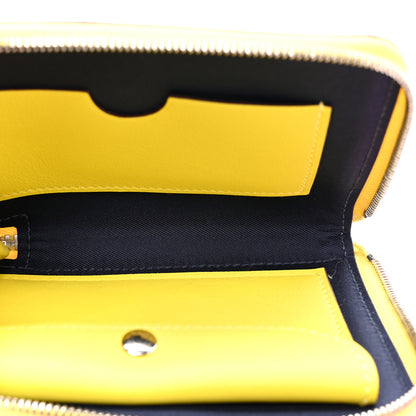 Hermes Epsom Swift Nouveau To Go Wallet Mauve Sylvestre Lime Cuivre Caban 6 of 13