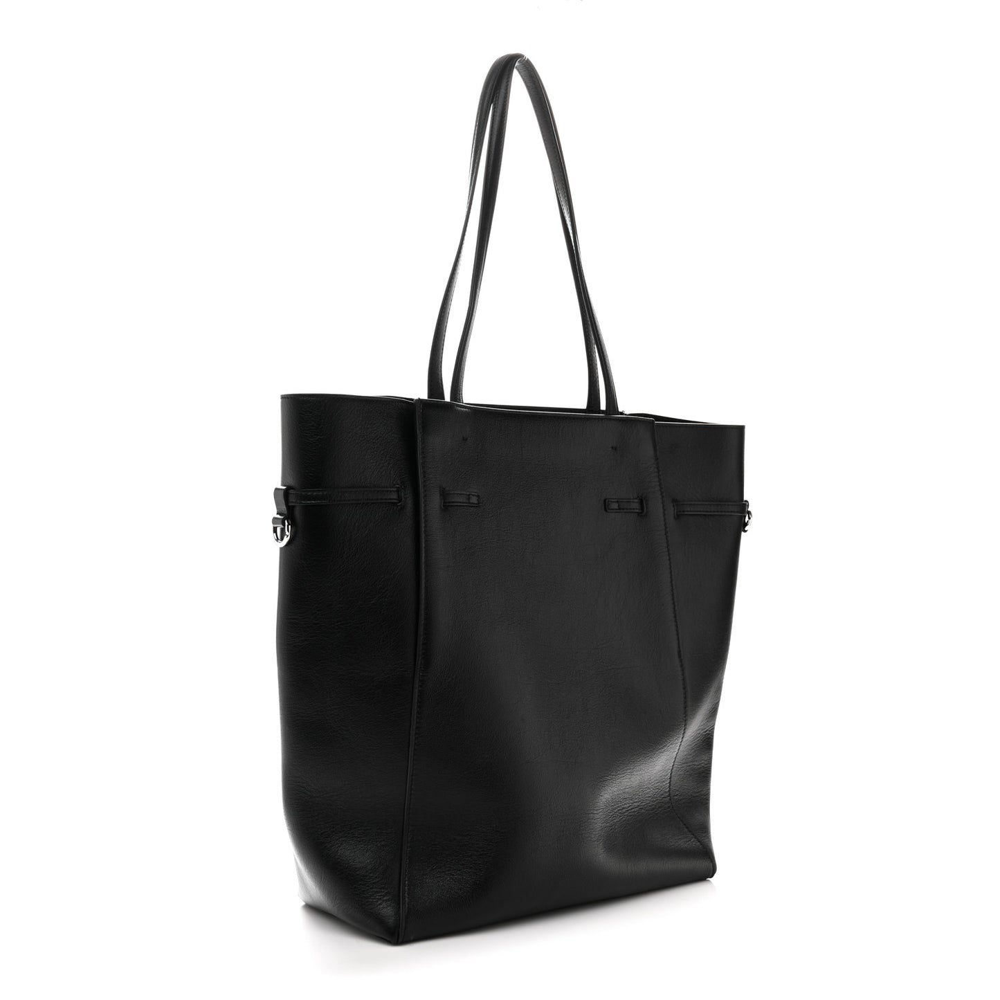 Calfskin Voyou Medium North South Tote Black