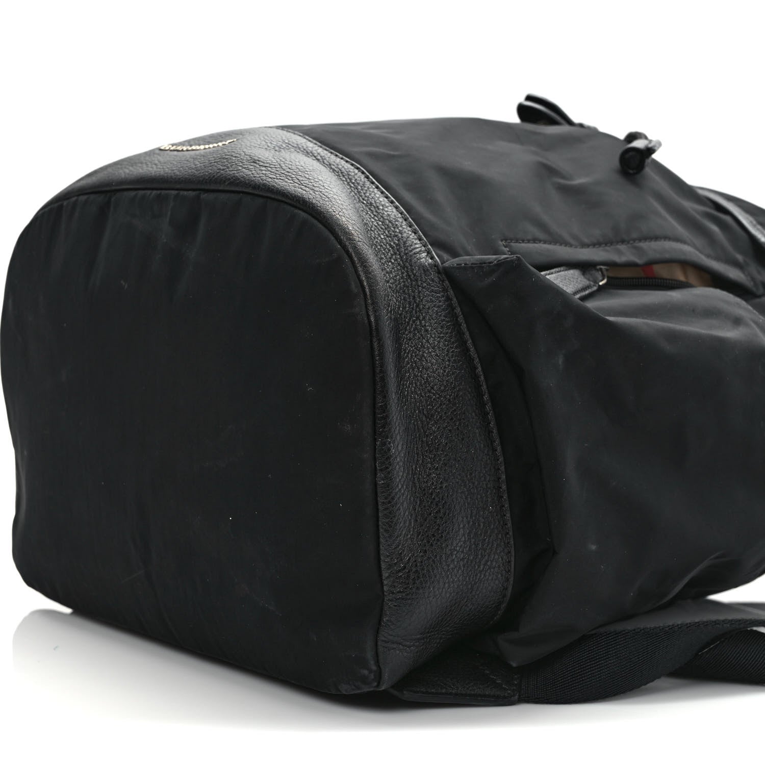 Burberry Nylon Grained Calfskin Watson Diaper Bag Black 11 of 15
