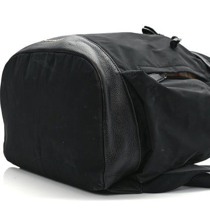 Burberry Nylon Grained Calfskin Watson Diaper Bag Black 11 of 15